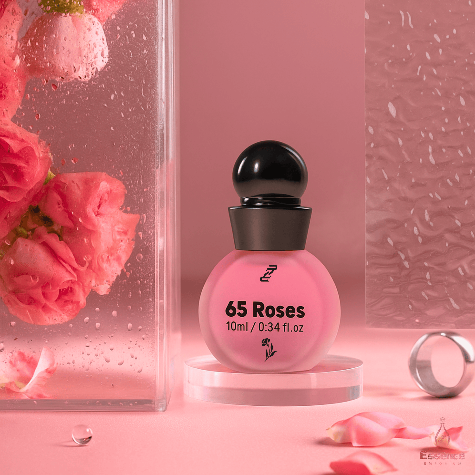 65 Roses by Essence Emporium | Attar for Men & Women | 10ml Roll-On | Soft Rose with Creamy Musk - Essence Emporium