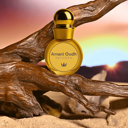 Amani Oudh by Essence Emporium | Attar for Men & Women | 10ml Roll-On |Fresh florals with Woody Musk - Essence Emporium
