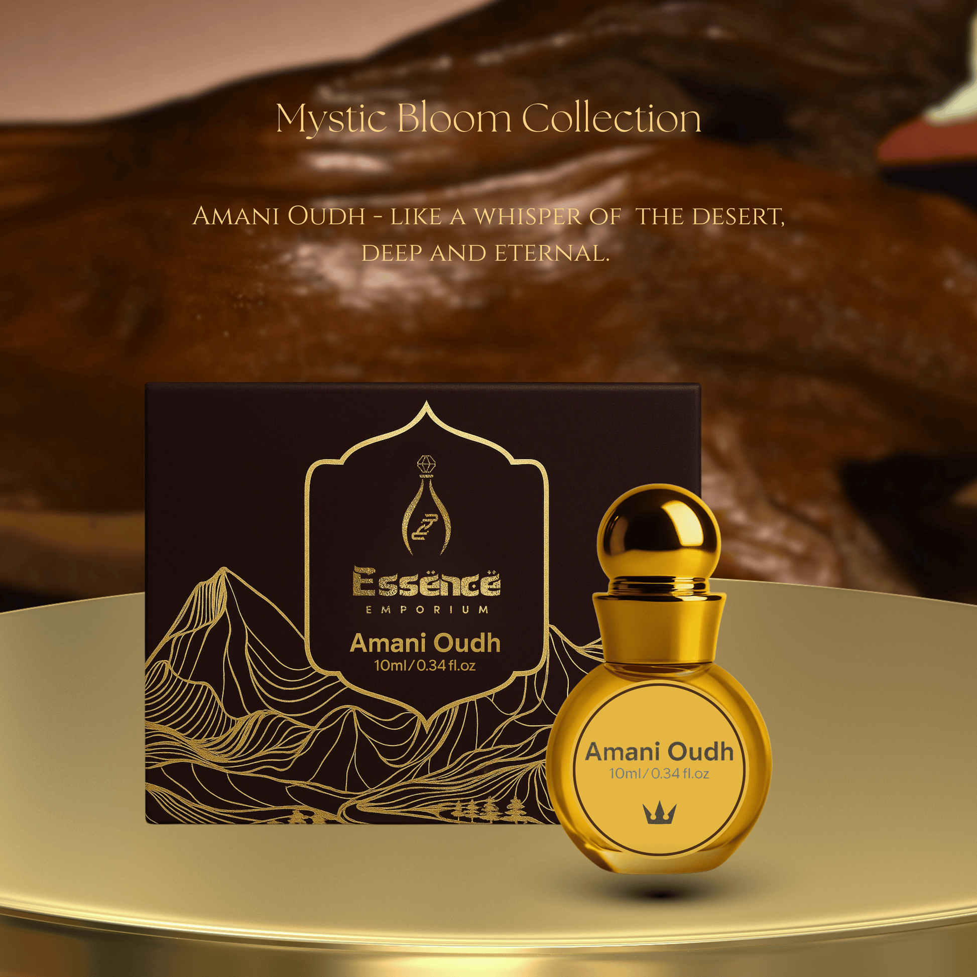 Amani Oudh by Essence Emporium | Attar for Men & Women | 10ml Roll-On |Fresh florals with Woody Musk - Essence Emporium