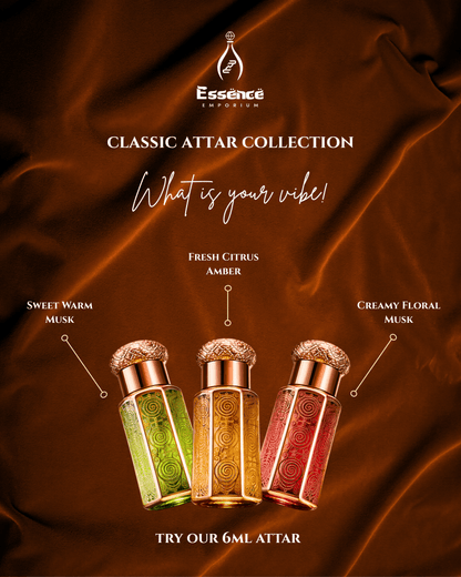 Mastaan by Essence Emporium | Unisex Attar | 6ml Roll-On | Sweet Warm Musk