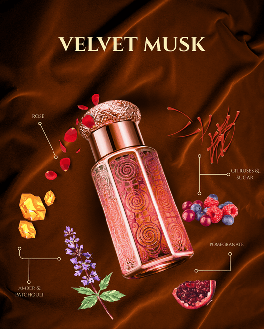 Velvet Musk by Essence Emporium | Unisex Attar | 6ml Roll-On | Creamy Floral Musk