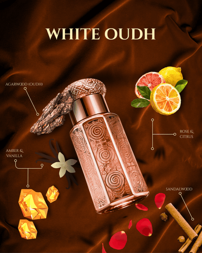 White Oudh by Essence Emporium | Unisex Attar | 6ml Roll-On | Clean Oud Luxury