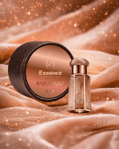 Barakkah by Essence Emporium | Unisex Attar | 6ml Roll-On | Woody Amber Depth