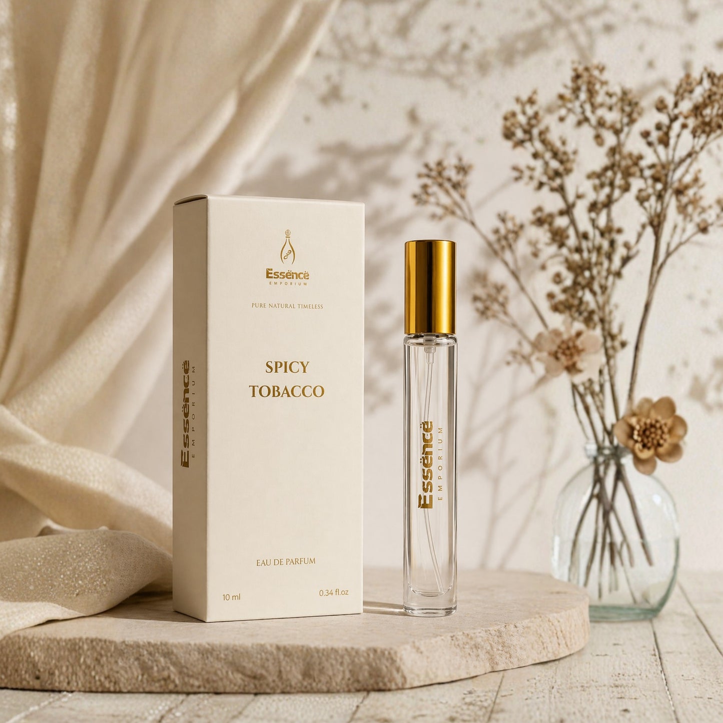 Spicy Tobacco Parfum by Essence Emporium-Long Lasting Woody Fragrance 10ml