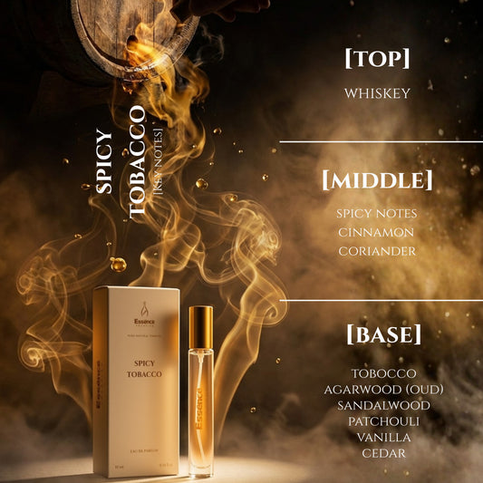 Spicy Tobacco Parfum by Essence Emporium-Long Lasting Woody Fragrance 10ml
