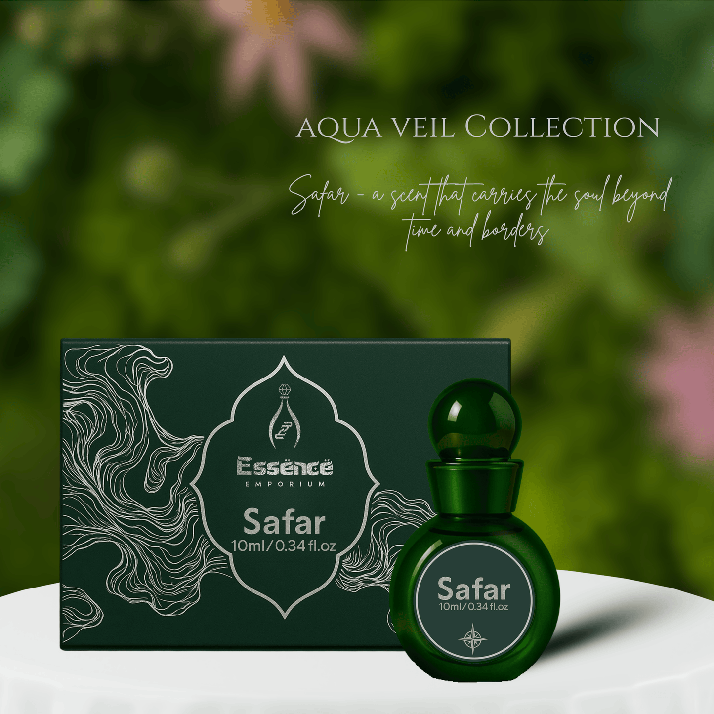 Safar by Essence Emporium | Attar for Men & Women | 10ml Roll-On | Mint Breeze & Oudh Freshness - Essence Emporium